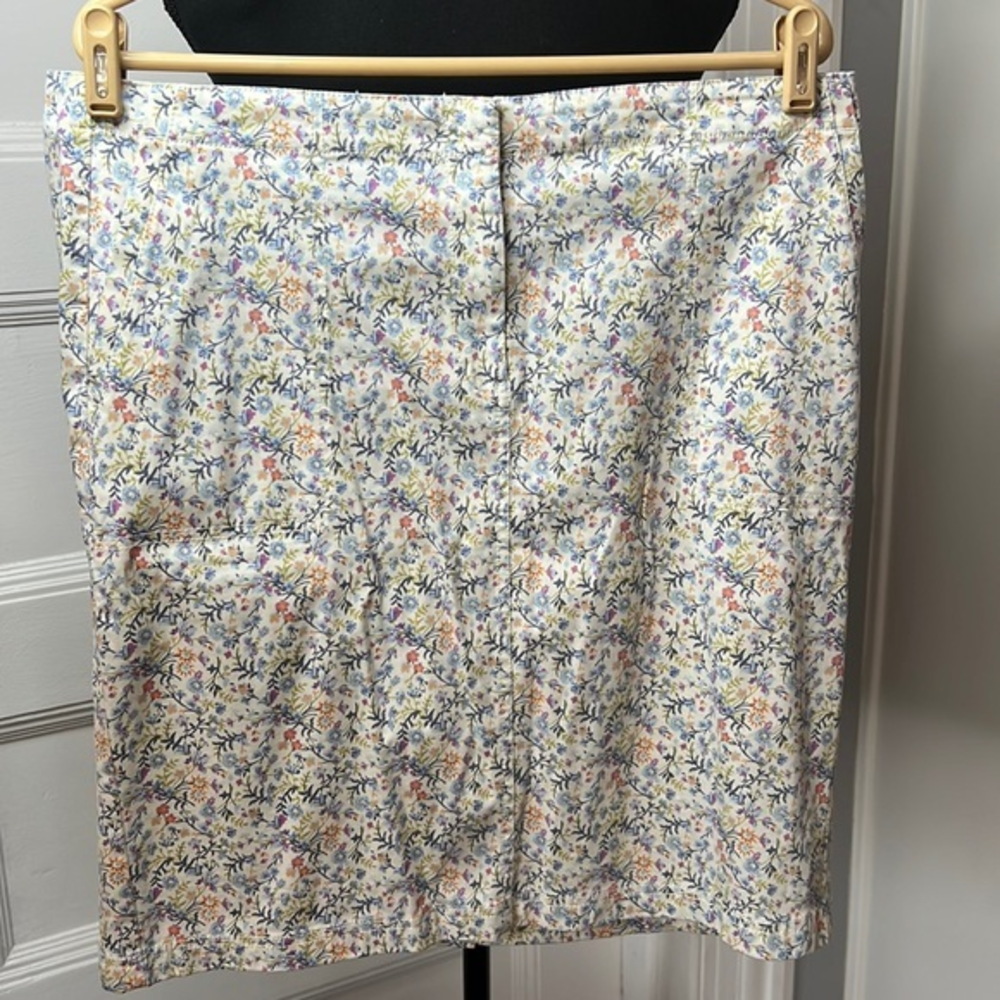 J. JILL WOMENS FLORAL SKIRT SIZE 14 NEW WITH TAG